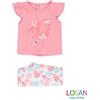 Losan - Completo a Fiori Maglietta + Leggings Neonata ULTIMA TAGLIA 0-1 MESI 1-3m