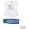 Losan - Completo Maglietta + Pantalone Stampato Baby Bambina 18-24m