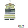 Losan - Pagliaccetto a Righe Verdi Baby Bambino 9-12m