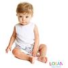 Losan - Vestitino Bimba Neonata Colore Bianco + Culotte ULTIMA TAGLIA 0-1 MESI 6-9m