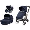 Peg Perego - Trio Vivace Lounge Modular Reclinabile ECE R129 Blue Shine