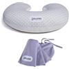 Dilamababy Cuscino Allattamento Neonato con 2 Federe Made in Italy - Imbottitura Regolabile, Laccetti per Massima Aderenza - Fodera 100% Cotone Lavabile e Sfoderabile