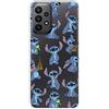 LA CASA DE LAS CARCASAS Custodia per Samsung Galaxy A23 5G Ufficiale di Lilo & Stitch Patron Trasparente per proteggere il tuo cellulare. Cover per Samsung in silicone flessibile con licenza ufficiale Disney