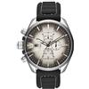 Diesel Orologio Ms9 Chrono da uomo, movimento cronografo al quarzo, cassa in acciaio inossidabile argento da 47 mm con cinturino in silicone, DZ4483