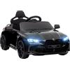 AIYAPLAY Macchina Elettrica per Bambini a Licenza BMW M4 con Telecomando, Clacson e Fari, 108x69.5x51 cm, Nera