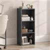Vida Designs Oxford 3 Ripiano Cubo Libreria, Moderno Space-Saving Mobile contenitore for Soggiorno, Camera da letto or Ufficio, Autoportante Esposizione Shelf, H80xW32xD24cm (Grigio)