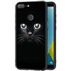 ZhuoFan Cover per Huawei Honor 9 Lite, Custodia Cover Silicone Nero con Disegni Ultra Slim TPU Antiurto 3d Cartoon Bumper Case Protettiva per Huawei Honor 9 Lite Smartphone (Gatto Nero)