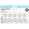 Amazon Basics, 10 batterie a bottone al litio CR2032, 3 Volt, lunga durata, senza mercurio
