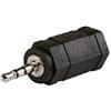 Connectland AD-JACK-3.5F-2.5M - Adattatore da jack femmina da 3,5 mm a jack maschio da 2,5 mm, colore: Nero