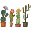 Sizzix 665365 - Set di fustelle Thinlits, 9 pezzi, motivo - cactus funky di Tim Holtz