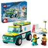 LEGO Città Emergenza Ambulanza E Snowboarder Gioco Blocco Bambini 2024 Nuovo