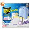 Raid Emanatore Elettrico Antizanzare Family Lavanda (Diffusore +Ricarica) - Confezione Da 1 Kit