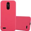 Cadorabo Custodia per LG K10 2017 in CANDY ROSSO - Morbida Cover Protettiva Sottile di Silicone TPU con Bordo Protezione - Ultra Slim Case Antiurto Gel Back Bumper Guscio