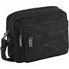 camel active Borsa a Tracolla da Uomo Journey25, Nero, 25 x 12 x 20, Portafoglio con cerniera
