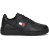 TOMMY HILFIGER JEANS Sneaker donna nera in pelle