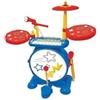 Lexibook Batterie Lumineuse Complete avec clavier, cymbales et tabouret