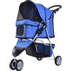 AllMyPets Passeggino per Cani Carrello per Animali Domestici colore Blu - D00041BU