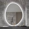 HZSCL Specchio Da Bagno A Goccia A LED, 40x60cm, 50x70cm, 60x80cm, 70x90cm, Specchio Di Vanità Con Illuminazione, 3 Luci LED Regolabili A Colori, Impermeabile/HD/antideflagrante ( Size : 50x70cm/19.7x27.6in