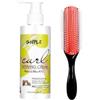 WOZUTUNT Crema Per Capelli Ricci Per Capelli Ricci - Gel Capelli Ricci Prodotti Per Capelli Crema Ricci, Capelli Ricci Prodotti Styling e Crema Ricci Styling Con Spazzola a 9 File
