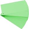 Exacompta Cod. 13445B Conf. da 100 divisori orizzontali a tinta unita e perforati Forever (divisori per raccoglitori e raccoglitori a leva) in confezione sigillata formato 105X240mm colore verde