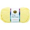 Lion Brand Yarn Company-Matassa di Filato in Cotone, in Puro Cotone, Colore: Giallo Limone