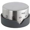 TFA Dostmann Timer da cucina analogico DOT, 38.1027.10, a regolazione continua, 0-60min, allarme acustico, in acciaio inox, grigio