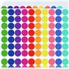 Gicare 1400 Pezzi 20mm Bollini Adesivi Colorati 10 Colori Etichette Adesive Colorate Rotonde, Stickers Rotondi Colorati a Punti Etichette per Scuola Calendario Ufficio