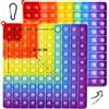 TTDCQQID Push Bubble Sensoriale Giocattolo, 20 x 20CM, Gioco Antistress Rilassante, Push Bubble Antistress, Moltiplicazione educativa e giocattoli Adatto per la Scuola Adulti e Bambini