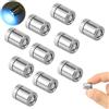 BTFO Mini Luci LED, 10 Pezzi Mini Luci Elettriche per Dollhouse, Piccole Luci per Artigianato Batteria Inclusa per DIY Piccoli Accessori del Giocattolo della Decorazione (7 Colori)