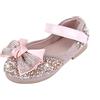 QUNUNOIRE-Scarpe Principessa con Paillettes, Scarpe Glitterate per Ragazza Bambina Bimba, Scarpe Cosplay Eleganti per Festa Cerimonia Rosa 25