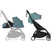 Babyzen Passeggino Completo BABYZEN YOYO2 - Include Kit per Neonati 0+ (Aqua), Telaio (Nero) & Rivestimento colorato 6+ (Aqua) - Per Bambini fino a 22 kg