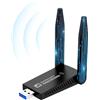 RENGOGA Chiavetta USB WiFi, RENGOGA 1300Mbps USB WiFi per PC fisso, USB 3.0 2 Antenne Dual Band 2.4GHz/5.8 GHz Adattatore WiFi USB per PC/Desktop/Laptop, per Windows 11/10/8/7/Vista/XP, MacOSX