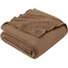 EHEYCIGA Coperta Pile Matrimoniale Maxi, Plaid Letto Coperte Pile di Flanella Calda Morbida, King 230x270 Cammello