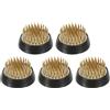 PATIKIL 1,4 Rane Fiori Ikebana Kenzan 5pz Fiori Composizione Strumento Ottone Floreale Rana Spilli Contenitore per Vaso Fiore Composizione Tonalità Oro