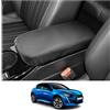 CDEFG Compatibile con Peugeot 208 2008 e-208 e-2008 2020-2024 2025 Copertura per Bracciolo Coperchio di Protezione della Scatola per Parti Console Centrale Guscio Antigraffio Auto Accessori (Nero)
