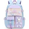 Bansusu Kawaii Bunny Ragazze Zaini Scuola Elementare Borse Bookbags A-Blue, Large-A, Casual