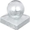 Alberts 205829 Tappo per pali in legno, con testa a sfera, zincato a caldo, 70 x 70 mm