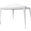 NATERIAL Pergolato in acciaio struttura grigio metallizzato L 295 x P 295 x H 255 cm
