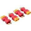 OliRC 4 Pezzi Senza Fili Connettore: XT60 XT-60 Femmina a Deans T Spina Maschio Adattatore connettore(C13-4)
