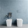 Parama Sanitari filomuro in ceramica rimless bianco lucido: vaso, bidet e copriwc soft-close | Londra