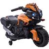 HOMCOM Moto Elettrica per Bambini 6V con Fari e Clacson