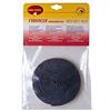 SIGILL, Fibrocer Piatta, Guarnizione in Chiusura in Fibra di Vetro Piatta per Sportelli di Stufe e Forni, Ottima Flessibilità, Color Grigio-acciaio, Made in Italy, Rotolo da 2,5m ø 10mm