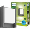 Philips Arbour LED Lampada da Parete, per Esterni, UltraEfficient, Luce Bianca Naturale, Illuminazione LED a risparmio energetico, Antracite
