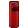 WESCO 150 601-02 - Pattumiera posacenere da Esterno, 30 L, Colore: Rosso