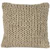 nielsen HOME Fodera per cuscino Marlin lavorato a maglia grossolanamente, 50 x 50 cm, sabbia, 100% cotone, Oekotex, confortevole, elegante e alla moda, decorativo, cuscino per divano