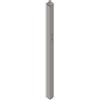 Leroy Merlin Pilastro completo pedonale portaincontro a cementare in ferro finitura zincato H 240 cm x L 8 cm x P 8 cm