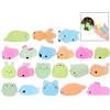 LHKJ Squishy - 20 statuette animali piccoli animali anti stress sollievo giocattolo (stile e colore casuale)