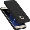 Cadorabo Custodia per Samsung Galaxy S7 in LIQUID NERO - Morbida Cover Protettiva Sottile di Silicone TPU con Bordo Protezione - Ultra Slim Case Antiurto Gel Back Bumper Guscio