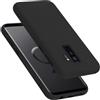 Cadorabo Custodia per Samsung Galaxy S9 PLUS in LIQUID NERO - Morbida Cover Protettiva Sottile di Silicone TPU con Bordo Protezione - Ultra Slim Case Antiurto Gel Back Bumper Guscio