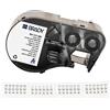 Brady Etichette in Tessuto in nylon per Stampante Etichette BMP41/BMP51/BMP53/M511-180 Etichette Industriali Adesive - Nero su bianco (25,40 mm (L) x 12,70 mm (A)) - M4-131-499